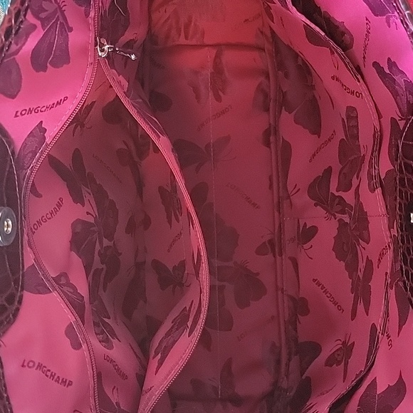 Longchamp Roseau Croc Embossed Tote - Picture 4 of 13